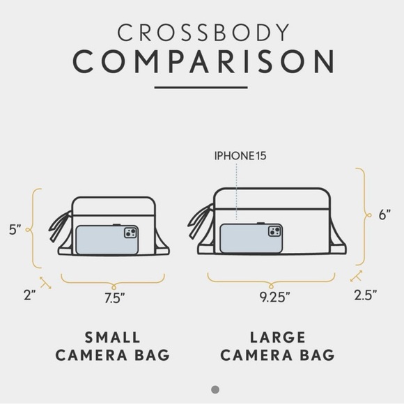 Portland Leather Large ‘Almost Perfect’ Camera Crossbody Purse - Picture 6 of 7